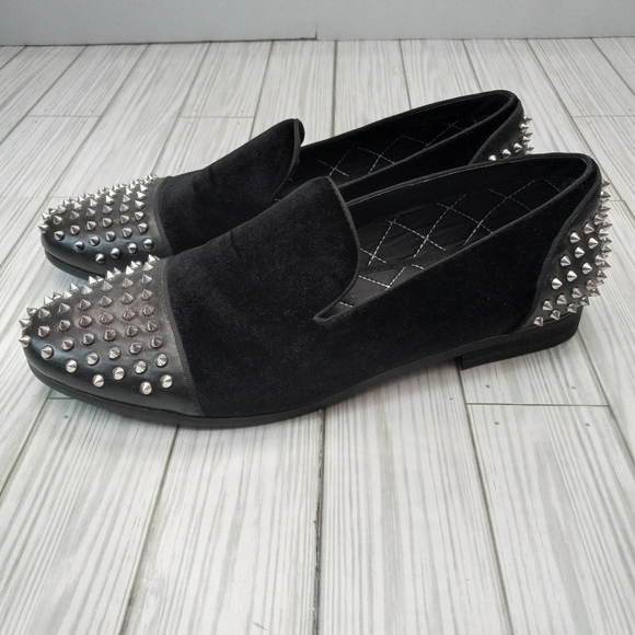Steve Madden Velvet Spiked Studded Gothic Loafers main image 5